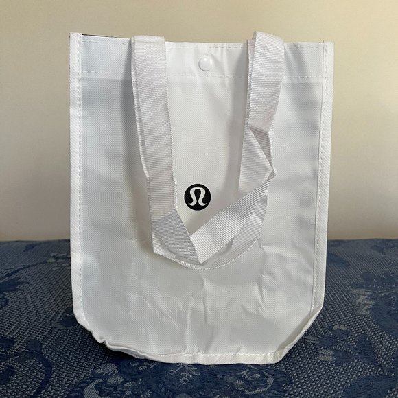 Lululemon white & black small reusable tote bag - Picture 4 of 6